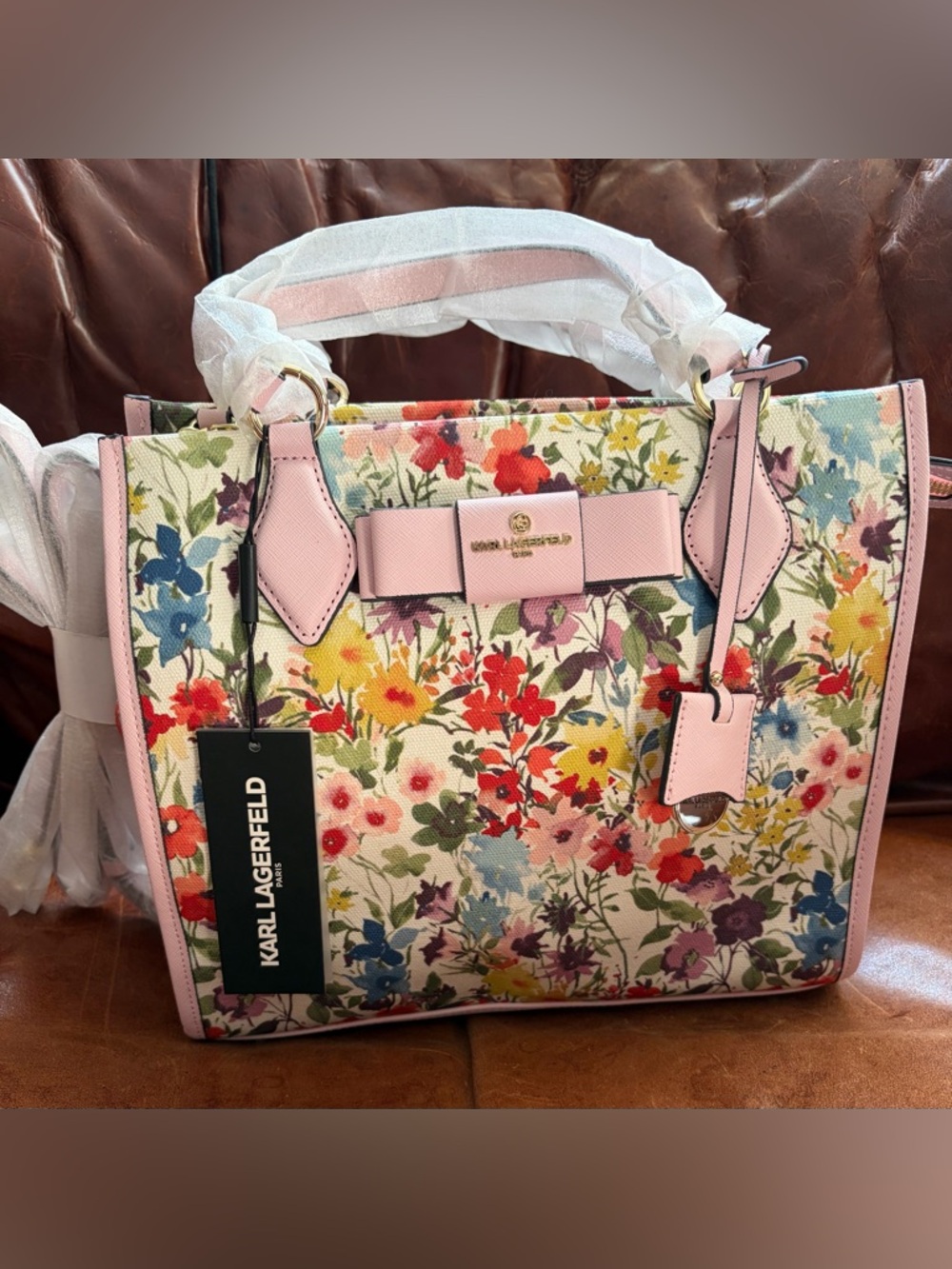 Karl Lagerfeld Floral Penny Bag - Picture 6 of 7